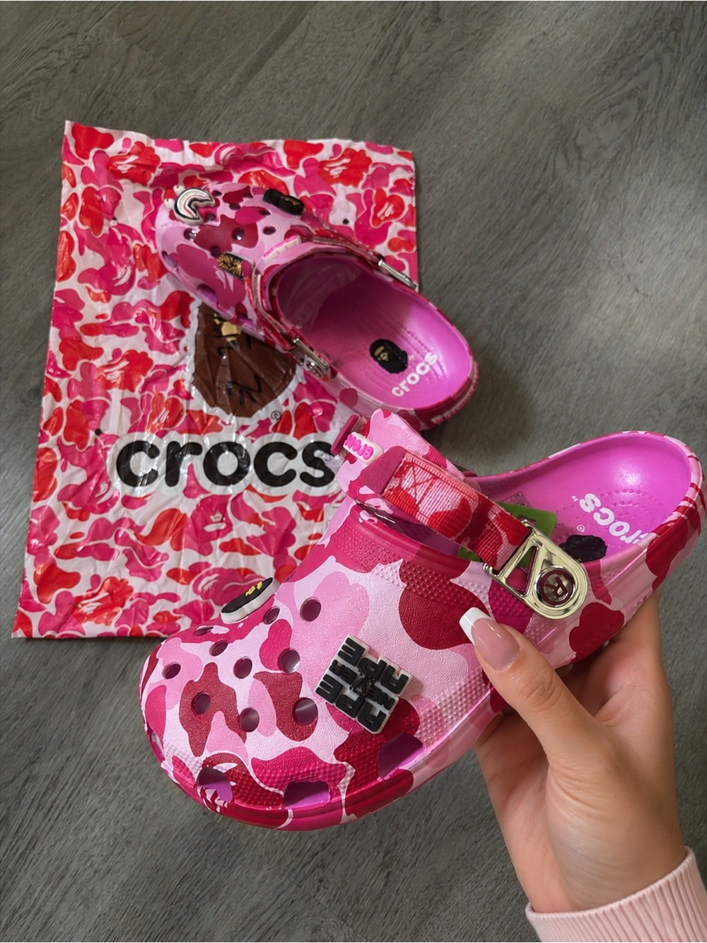 CROCS x BAPE Pink & Hot Pink Camo